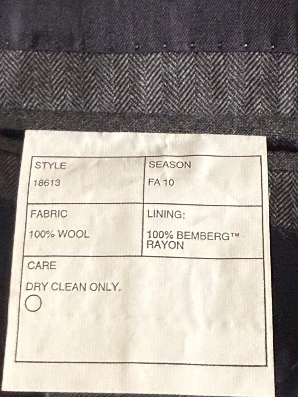 J.Crew Ludlow two-piece suit in a classic charcoal gray.